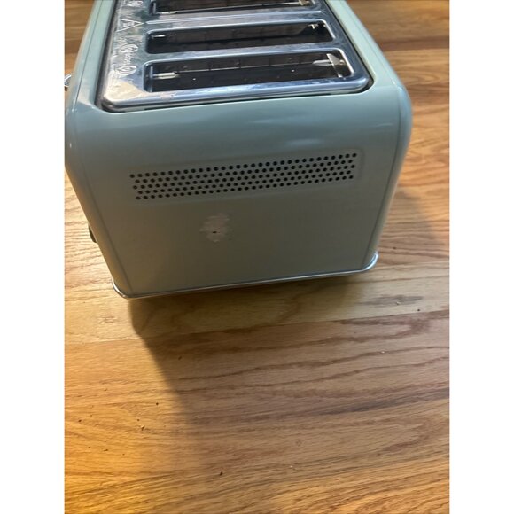 buydeem retro bagel 4Slice Toaster Extra Wide Slots Stainless Steel Mellow Green - Picture 2 of 9